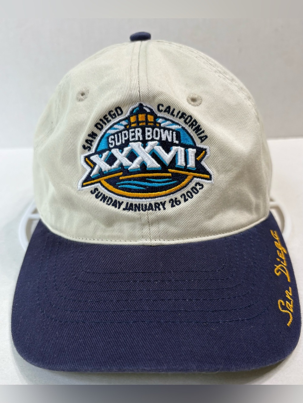 Reebok Super Bowl XXXVII (37) Hat San Diego California 2003 NFL Strapback Cap